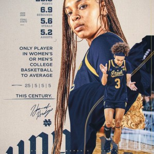 PG电子中国官网-21世纪NCAA仅此一人！圣母大学女球员希达尔戈赛季场均25+5+5+5！